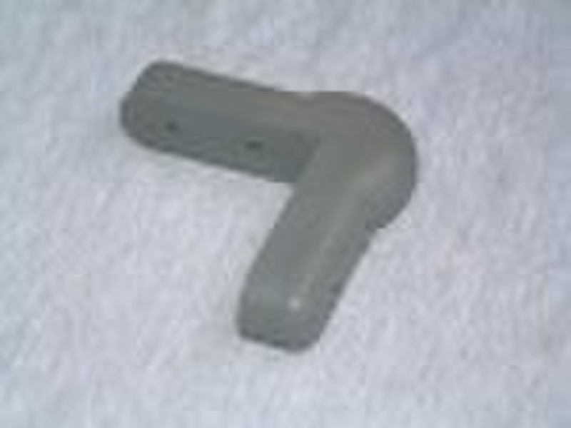 Gray TPR corner bumper for shopping carts or other