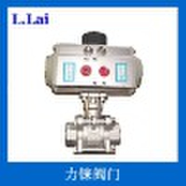 3pcs Full Port Threaded Stainless Steel Ball Valve