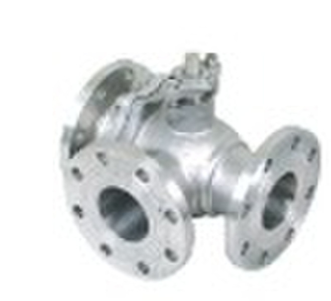 3 way flange ball valve