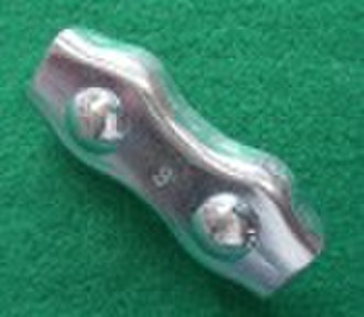 Duplex wire rope clip