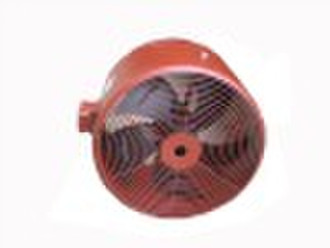 Forced cooling fan for motor