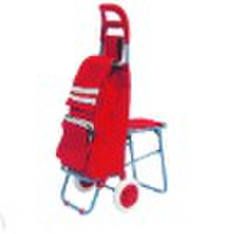 shopping trolley bag with chair