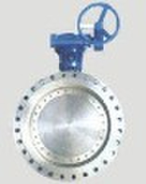 Cast iron flange hard-sealing butterfly valve