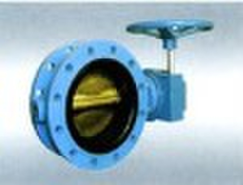 double eccentric double flanged butterfly valve