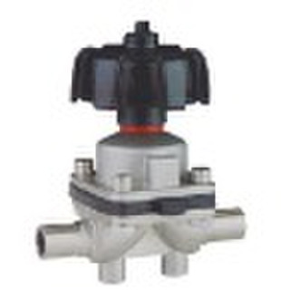 Welded manual diaphragm valve