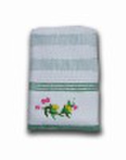 embroidery velvet bath towel