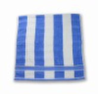 yarn-dyed stripe bath towel