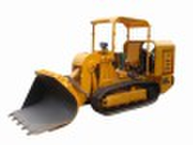 crawler side dumping loader