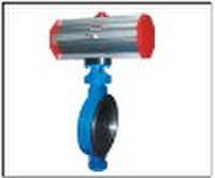 Right clip-on hard-seal butterfly valve pneumatic