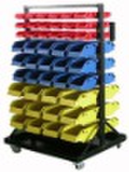 Rolling Parts Carts with 90pcs organizer bins
