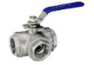 3-Way Threaded Ball Valve