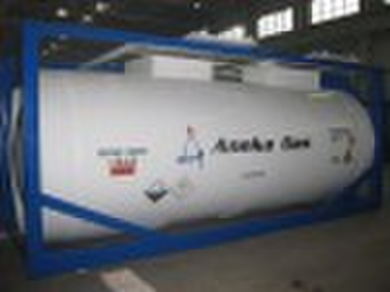 Sulfur dioxide tank container