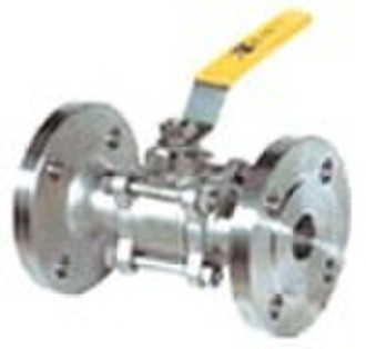 3-pcs full bore stainless steel ball valve(flange