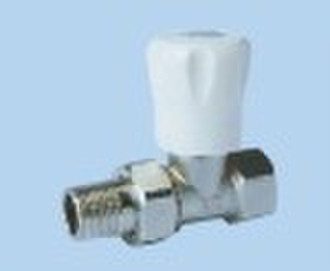 Brass chrome plated female-male stop valve with lo