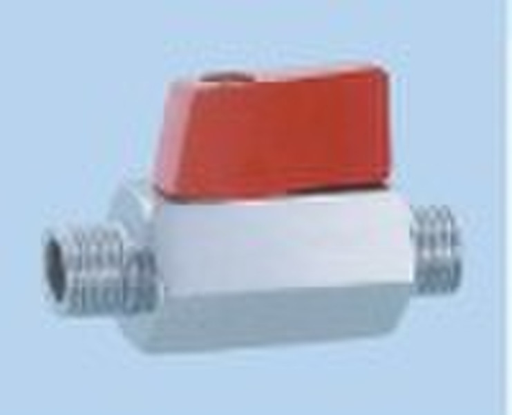 chrome-plated brass mini ball valve