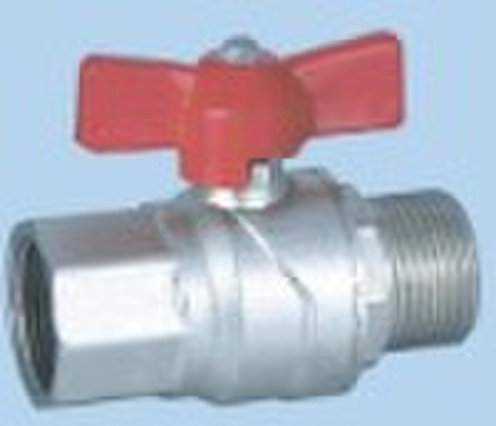 Brass nickel plated female-mate ball valve