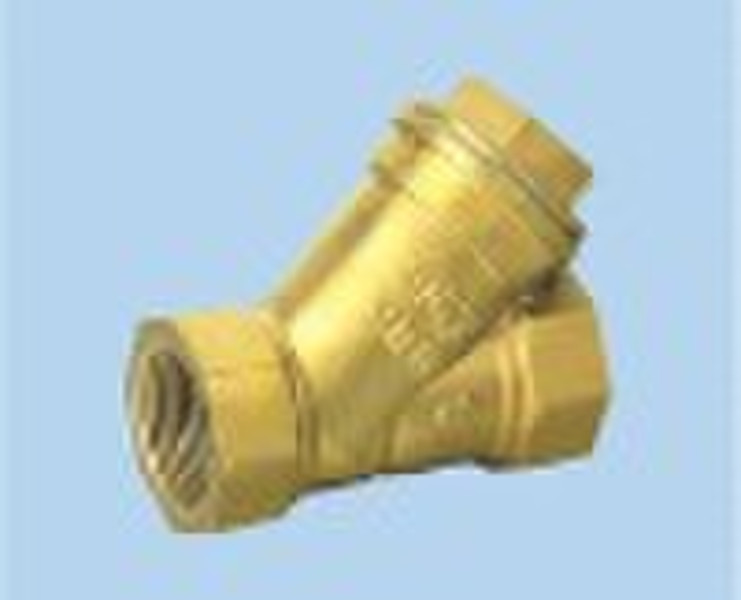 brass female strainer valve