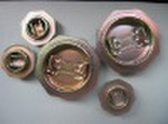 2" and 3/4"drum closures with galvanised