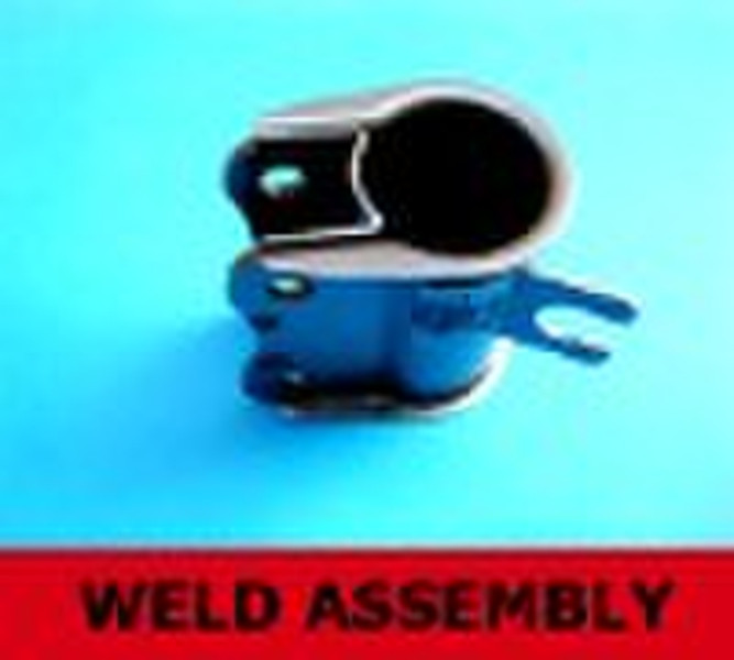 weld assembly for steering knuckle bracket
