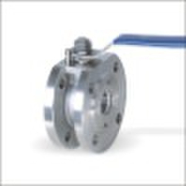 1-pc wafer flanged ball valve