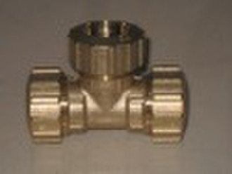 brass fitting- compression tee