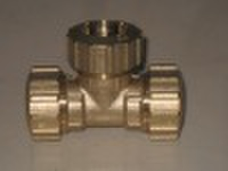 brass fitting- compression tee