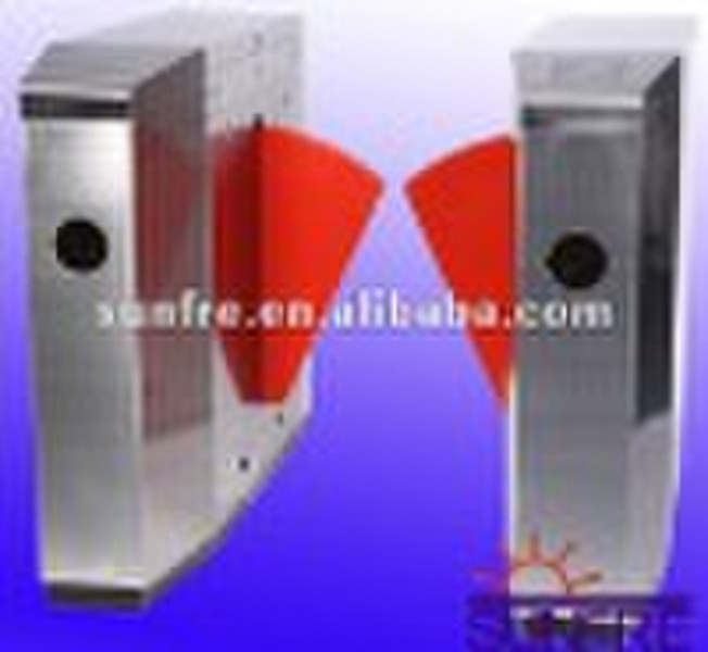 Wing barrier turnstile