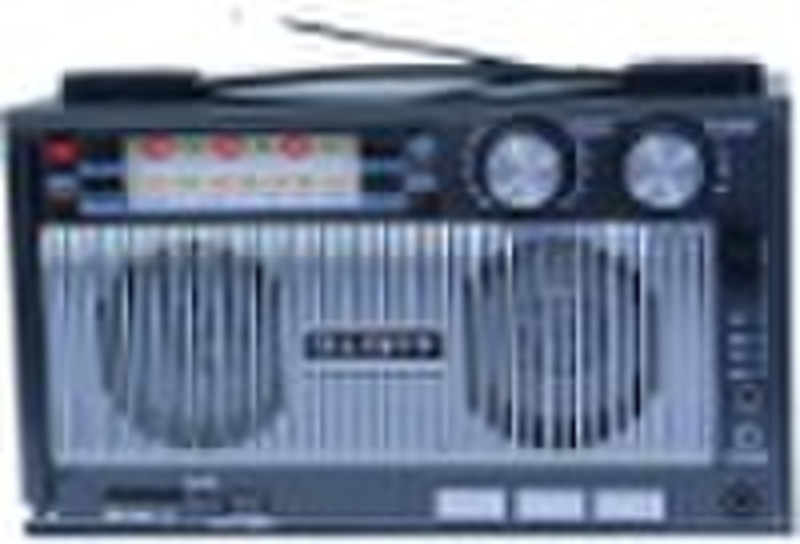 Rechargeable radio HR-1691U with USB /SD