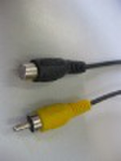 RCA-Stecker mit Kabelkonfektion