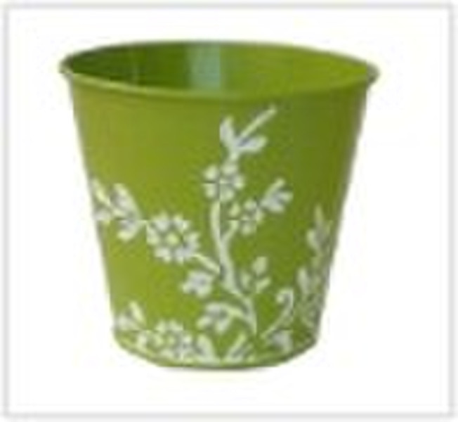 metal flower pot, tin container,gardening pot