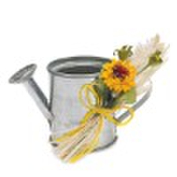 metal watering can,galvanized pot