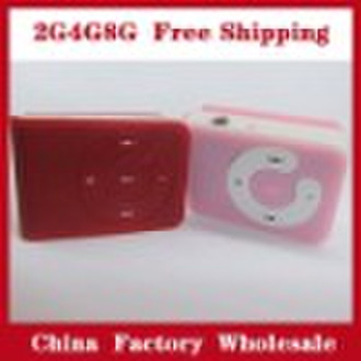 new MP3 Player 2G 4G 8G with 8 colors,clip mp3.sup