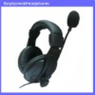 Headband headset with microphone/ Skype headphone