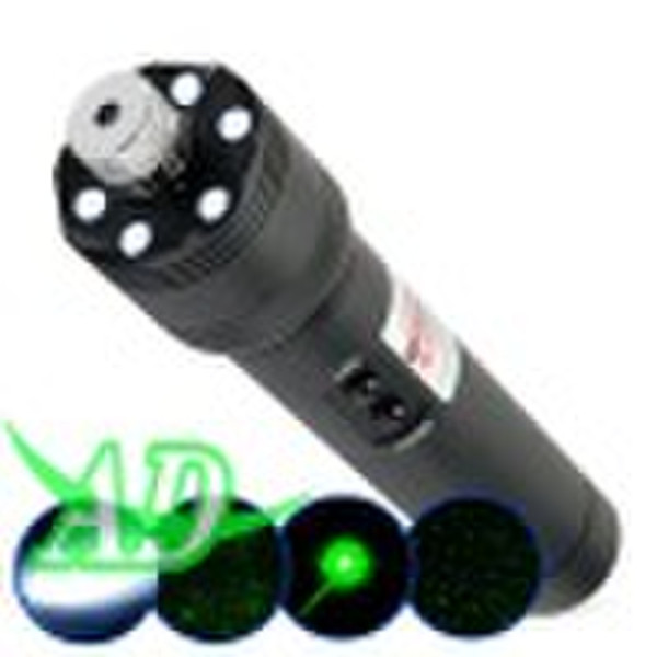 Green Laser Pointer 200mW and LED Torch Light Ultr