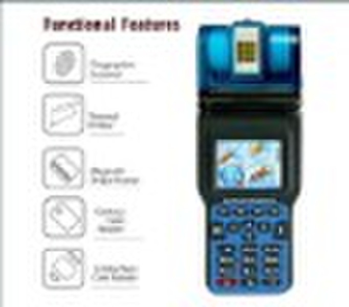 Handheld-Fingerprint-Terminal mit Thermodrucker