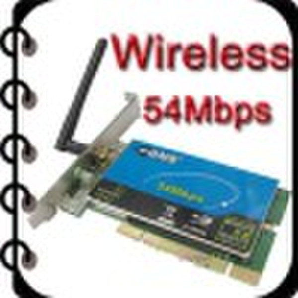 Wireless 54Mbps IEEE 802.11g WIFI LAN PCI Card Ada