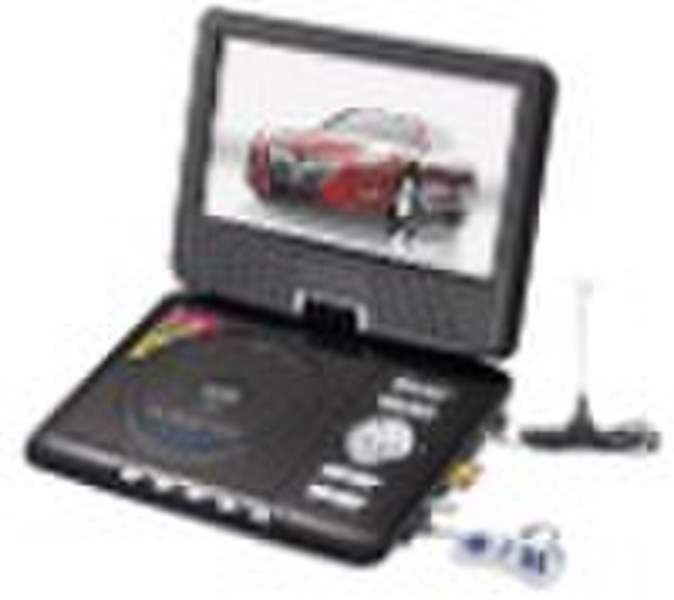 9 inches Portable DVD player with FM/TV
