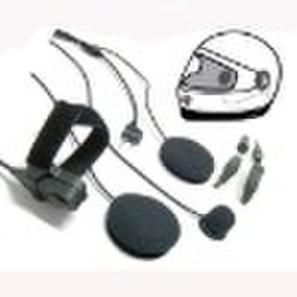 Two way radio earset use for motobike helmet