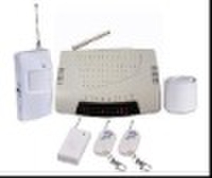 Wireless home alarm system with GSM
