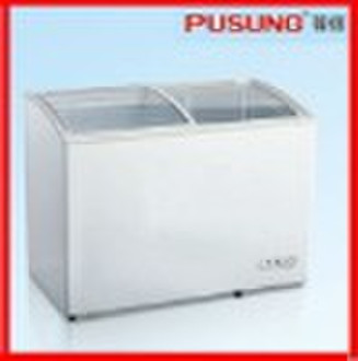 258L Curve glass door refrigerator