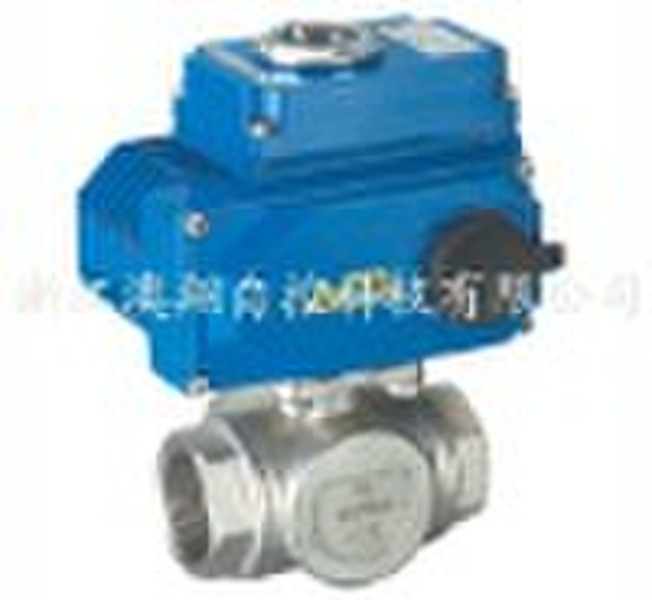 electric three-way ball valve