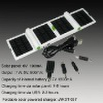 1W Portable Folding Solar Charger, Foldable Solar