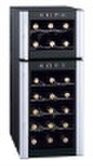 21 bottle double door thermoelectric wine cooler