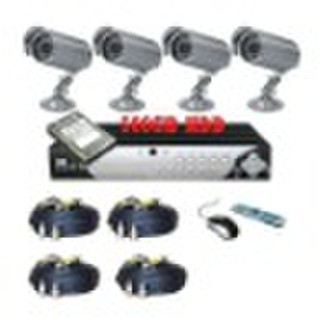 4 Channel H.264 Surveillance Security DVR with 500