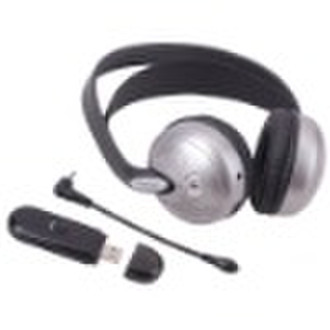 Wireless headphone with microphone