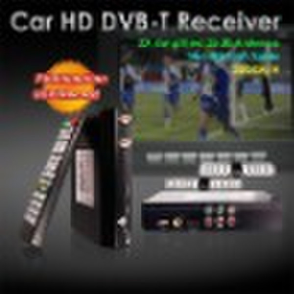 Car HD DVB-T Digital TV Receiver with Two antennas