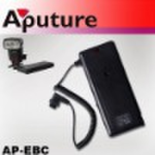 External battery adaptor for flash