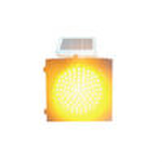 solar amber flashing led light