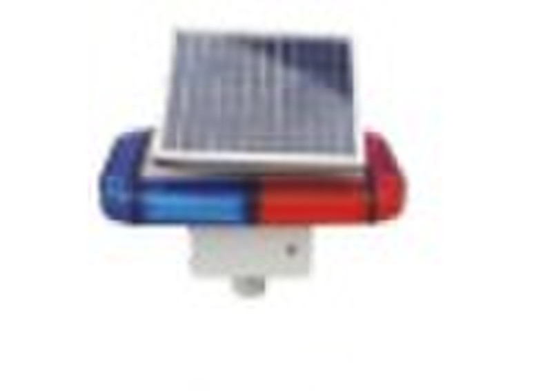 solar mini lightbars as warning light for road