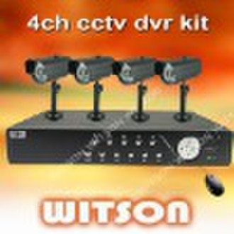 WITSON 4CH H.264 DVR CCTV-System W3-KD4304CWB